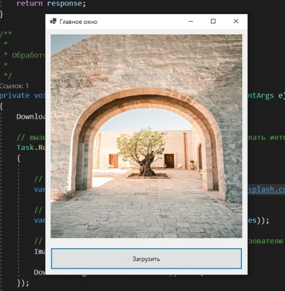 Загрузка и отображение картинки в Windows Forms c C#